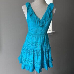 NWOT!  ALICE + OLIVIA Beautiful Eyelet Boho Cotton Dress - Size 0